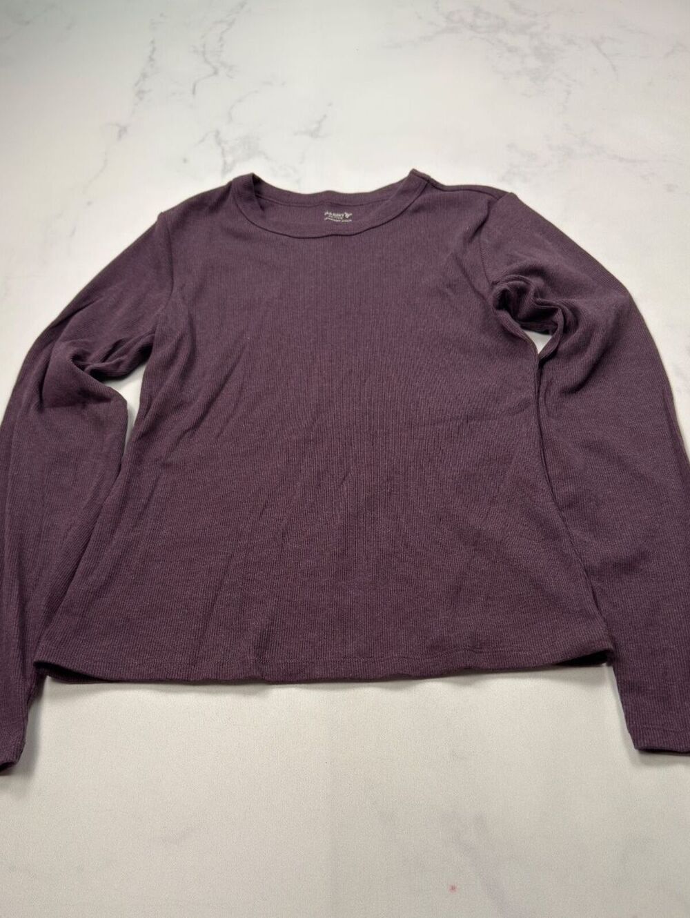 Old Navy Active Long Sleeve T Shirt Purple 2000s Minimalist - Womens M